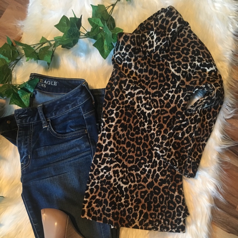 Animal Print Top Rafaela Petite Medium - Picture 3 of 6